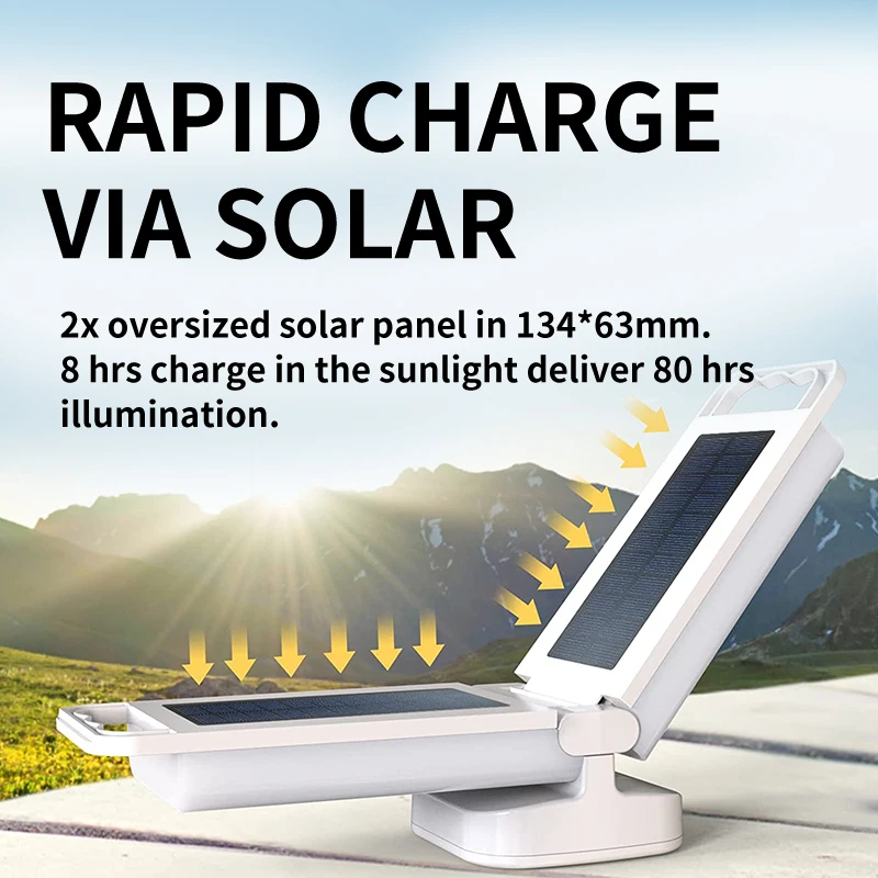 Outdoor Solar Camping Light Long Distance Portable Ambient Light LED USB Solar Multi-functional Camping Lamps