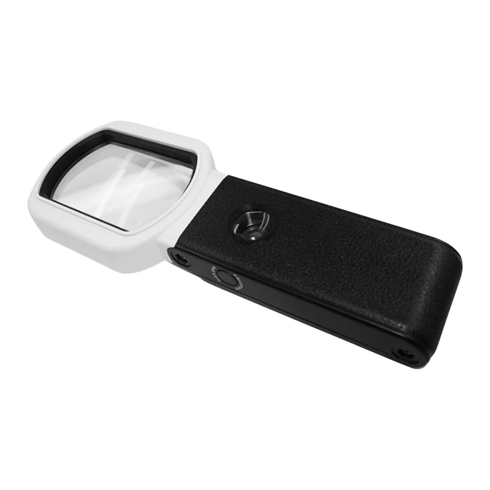 

1Set Handheld Magnifying Glass Foldable High Definition LED Light Portable Magnifier for Reading Inspection Jewelry Repair