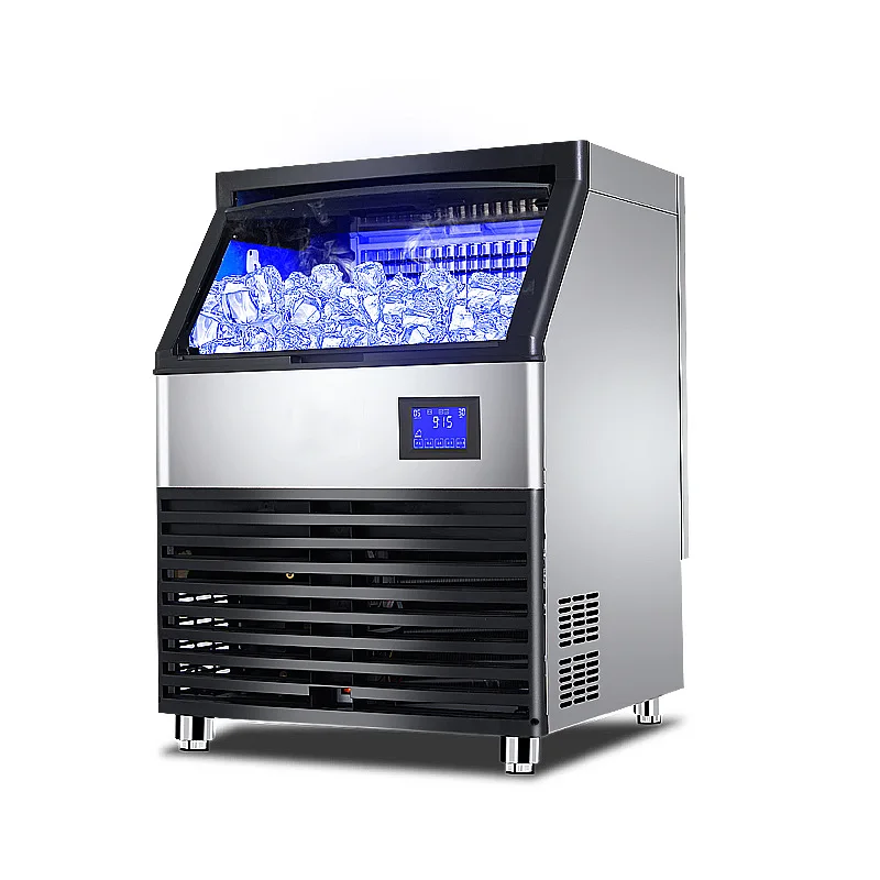 Commercial Ice Maker Milk Tea Shop Bar KTV Crescent Ice Cube Maker Machine Daily Output 35-420Kg Wholesale 110/220V