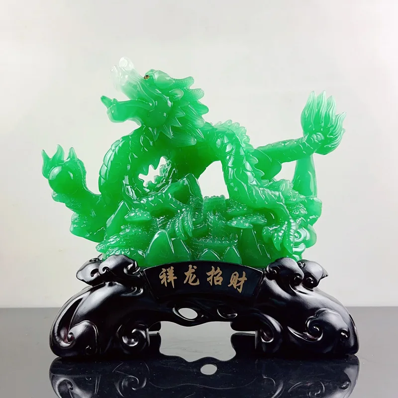 

Divine Beast Qinglong Statue Crafts Living Room Office Desktop Entrance Wine Cabinet Home Decoration Company Opening Gifts