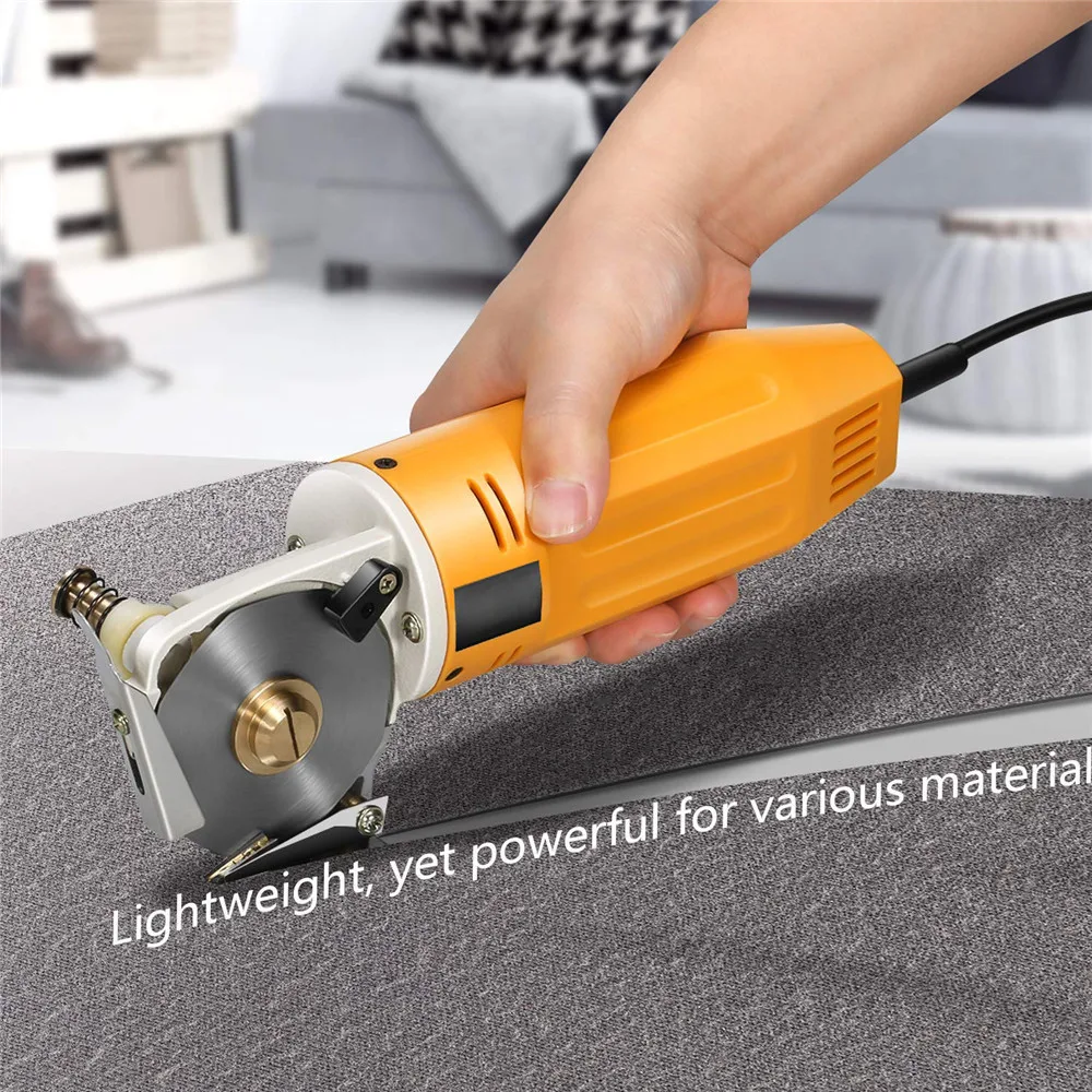 Electric Tailoring Scissors 220V Fabric Cutting Tools Leather Cloth Electric Cutter Machine Blade Power Tools Cutting Saws