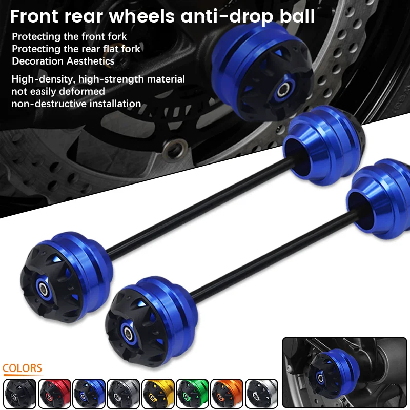 

2024 yzf NEW Motorcycle CNC Front Rear Axle Fork Wheel Protector Crash Sliders Cap For YZF-R3 YZF-R25 YZFR3 YZFR25 YZF R3 R25