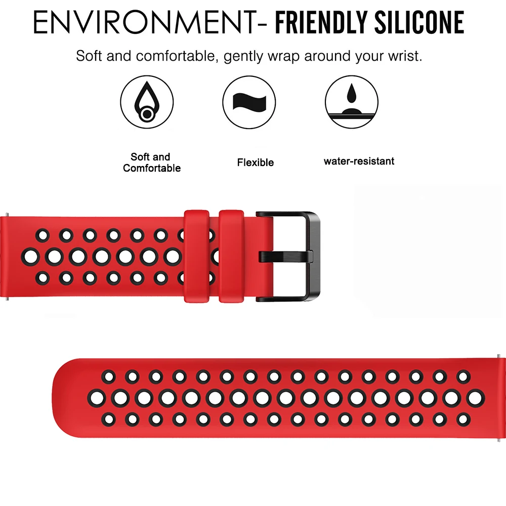 Cinturino da 20 mm per Amazfit Active 2 Square/Active 2/GTR Mini Band per Amazfit Active 2 Square Sostituzione Foro tondo Cinturino bicolore
