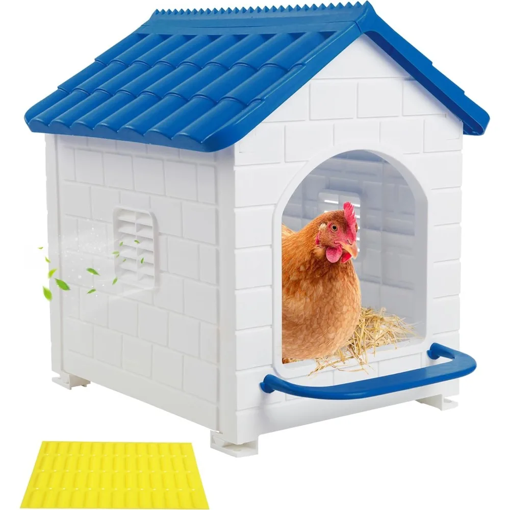 

Plastic Partitioned Chicken Coop, Used for Laying Eggs, Hens, Ducks, and Poultry, Equipped with a Chicken Coop Mat