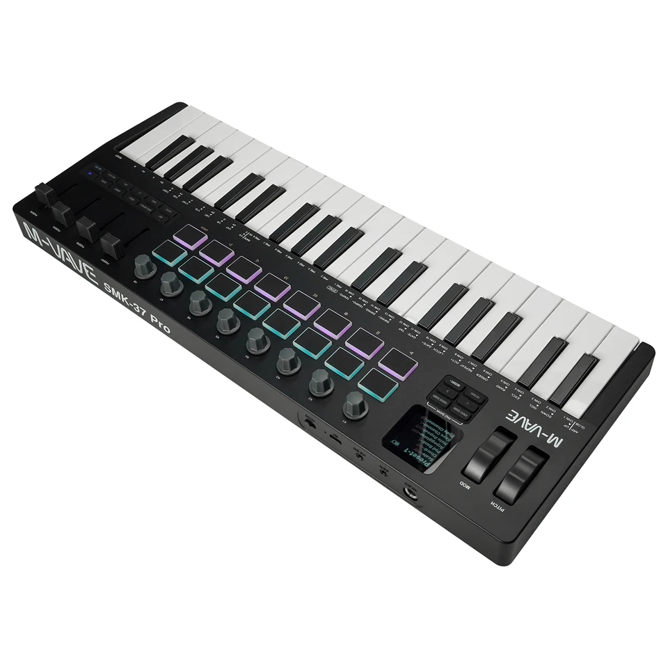 DTM・DAW M-VAVE SMK-37 PRO M-VAVE SMK-37 PRO MIDI Controller 37-Key Semi-Weighted + 16