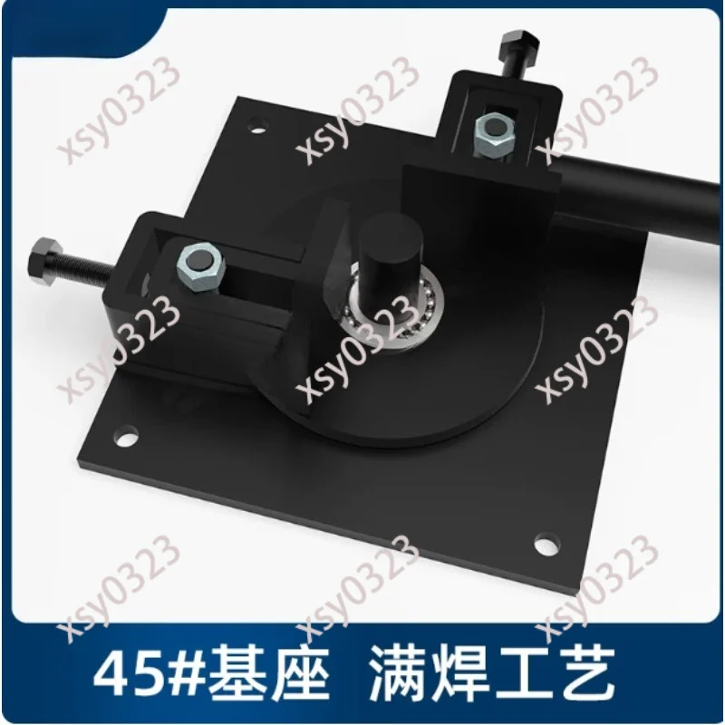 Manual Rebar Bending Tool, Portable Round Steel Bender for Right Angle Metal Wire Processing