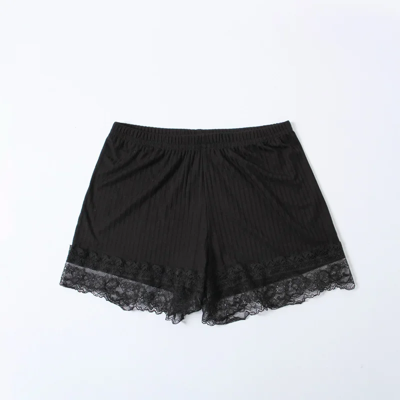 Plus Size Shorts Under Skirt Sexy Lace Anti Chafing Thigh Safety Shorts Ladies Panties Underwear Large Size Safety Pants Women