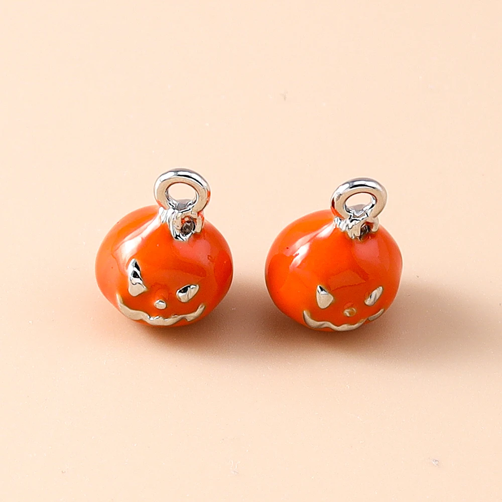 5pcs Cute Mini Halloween Pumpkin Pendants