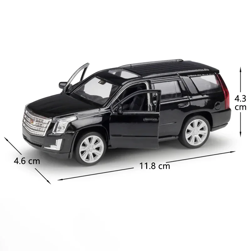 WELLY-Modèle réduit de SUV de Cadgrad Escalade en alliage moulé sous pression, voiture à dos côtelé en métal, collection de cadeaux, échelle 1:36 2017, B100