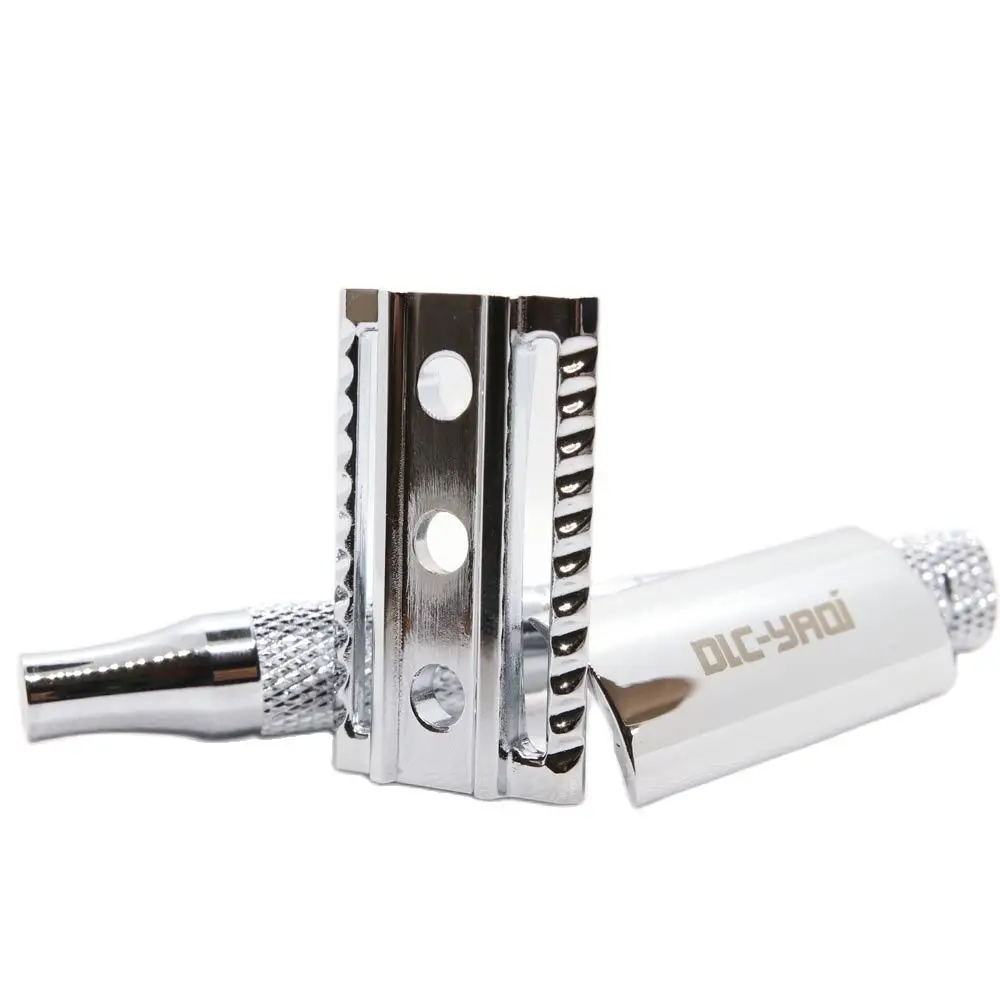 Yaqi Chrome Color Wet Shaving Double Edge Safety Razor Gift Razor Steel Razor Men Shaving Products view 3