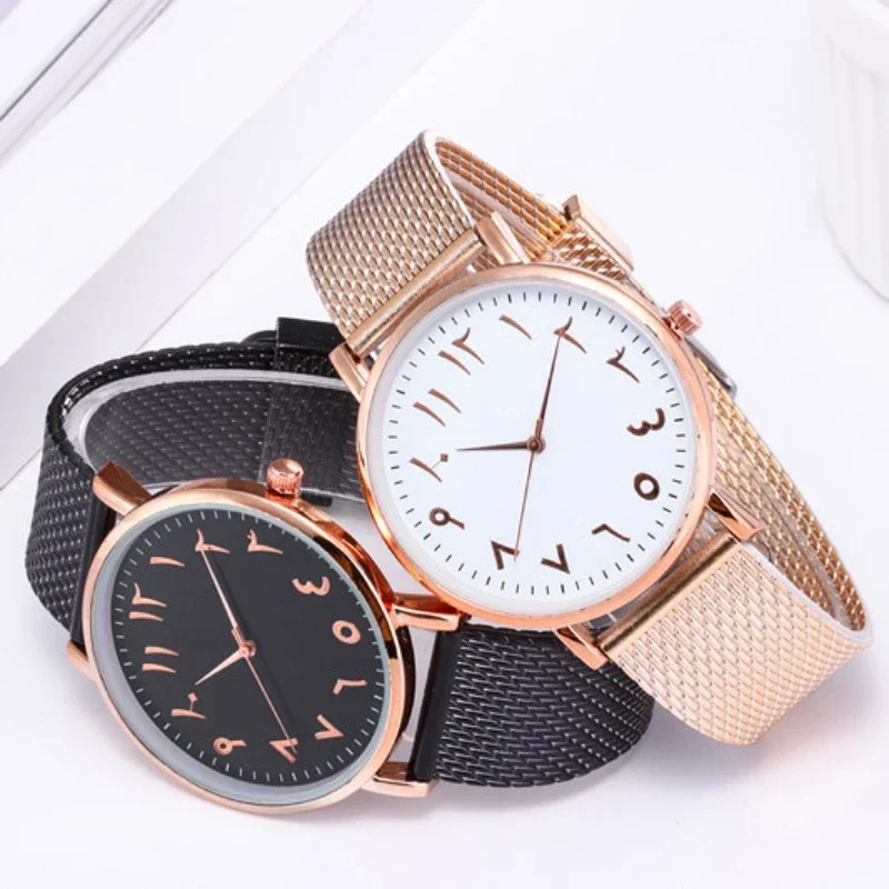 Ladies Watches Fashion Design Arabic Numbers Watch Women Watches Silver Mesh Band Quartz Wristwatches Cheap Price Reloj Mujer