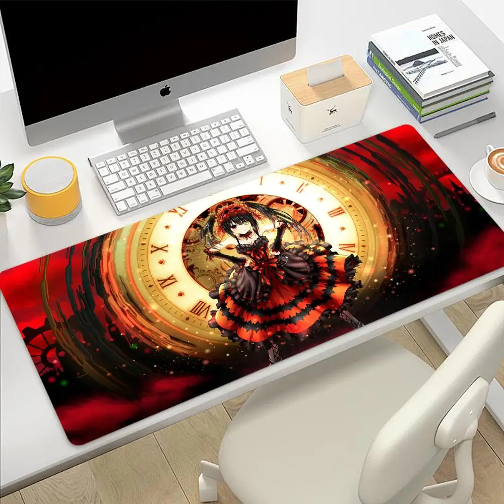 Date A Live PC game mousepad laptop desk pad XXL Tokisaki Kurumi non-slip computer keyboard Accessories mouse mat office carpets