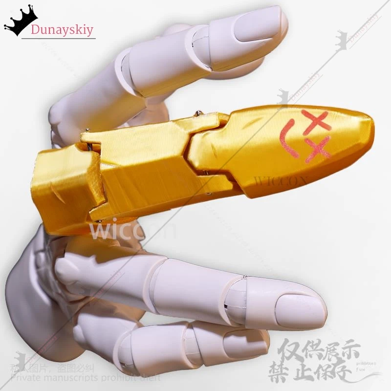 Jinx Cosplay Costumes Anime Game Arcane 2 LOL 2 * 2 * 8 cm 3d Finger Props Akcesoria dla kobiet Dziewczyna Halloween Prezenty świąteczne