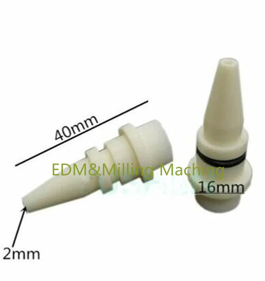 1PC Wire EDM Machine CNC Spark S801 Copper White Ceramic Aspirator Nozzle 16*2*40mm S504 S5030