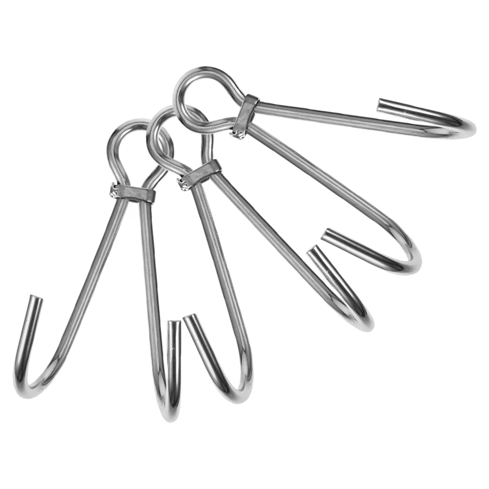 3pcs Stainless Steel Heavy Duty Reef Drift Diving Accessories Underwater Use Wear Resistant Streamlined Shape Smooth Finish