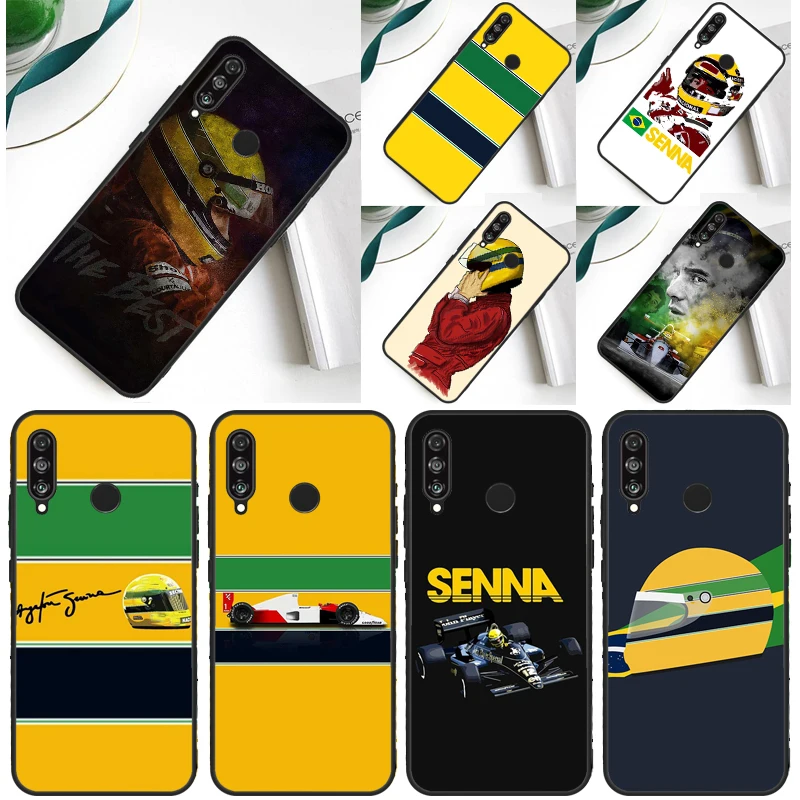 Ayrton Senna F1 For Huawei P30 Pro P60 P50 P20 P40 P Smart Nova 9 5T Honor Magic 5 Lite X8 X9 a 50 70 Case