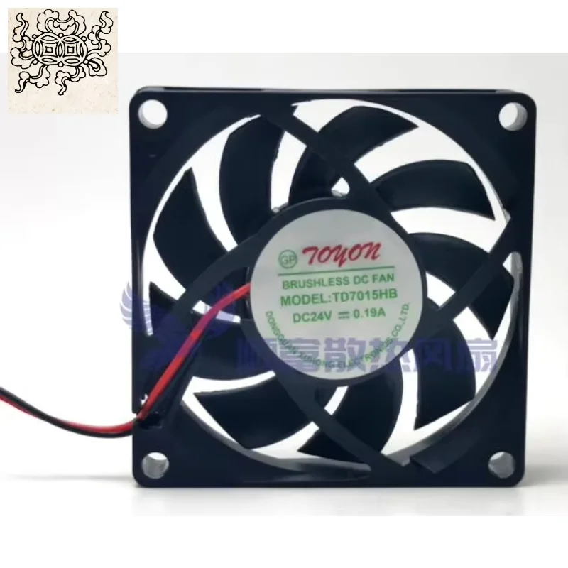 

Ltsf For TONON TD7015HB DC 24V 0.19A 70x70x15mm 2-Wire Server Cooling Fan
