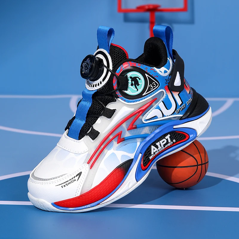 

New Children Sports Shoes Anti Slip Wear-resistant School Training Running Shoes Field Kids Basketball Shoes For Boys