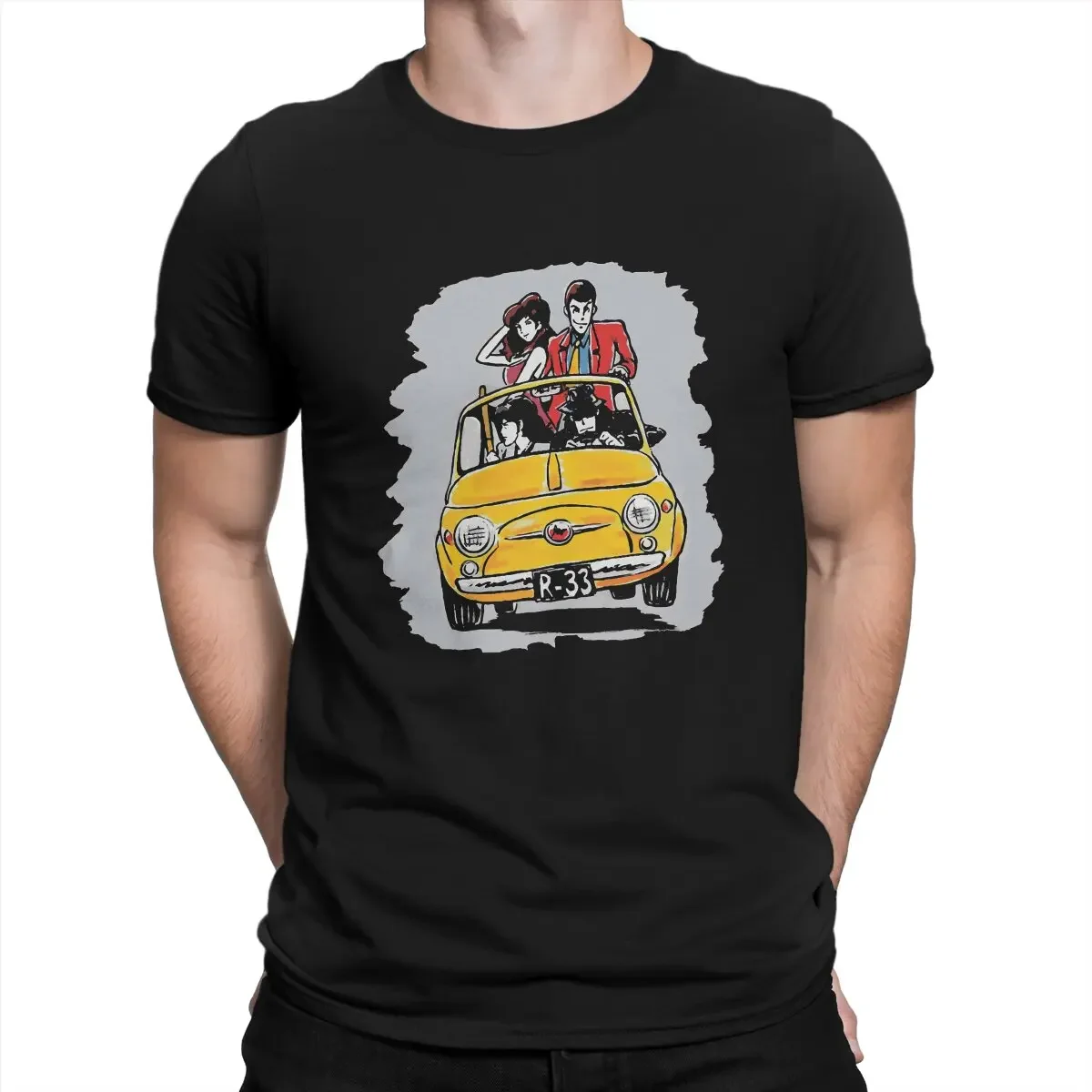 Lupin the Third TV Series Polyester TShirt for Men Car Soft Leisure Tee T Shirt Novelty New Design mens designer clothes 2024