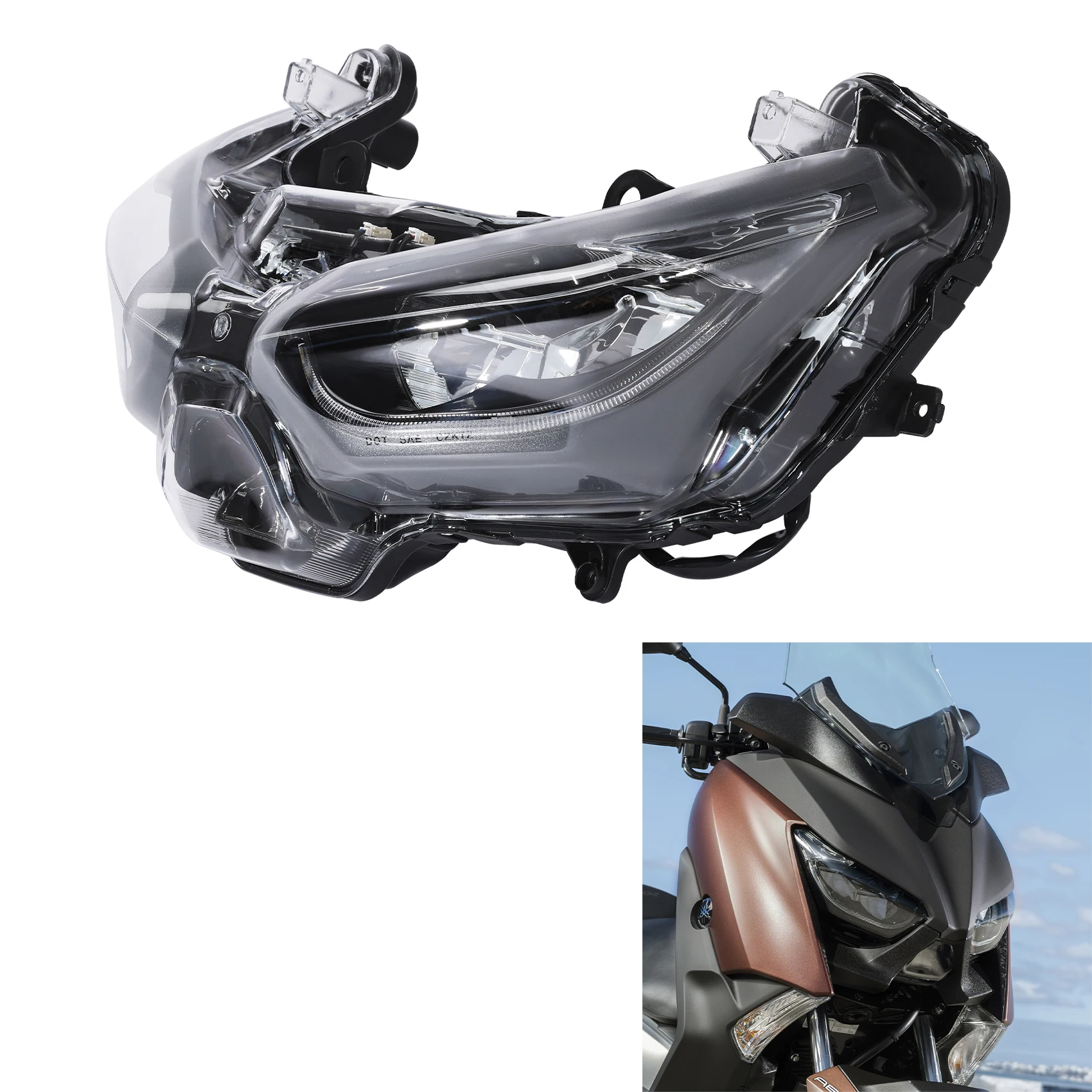 

Headlight Headlamp Assembly Fit For YAMAHA XMAX300 XMAX125 XMAX250 2018-2022 2021 2020 2019 Motorcycle