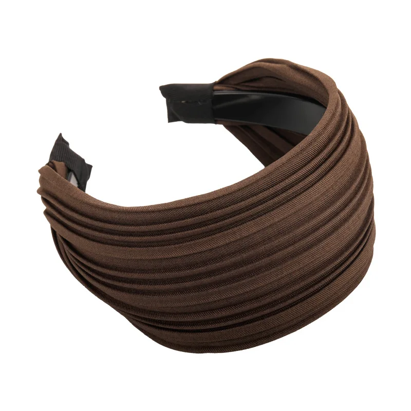 Retro Simple Wide Side Stripes Headband Women Temperament Hair Hoop Female Antiskid Hair Band Autumn Winter Hair Accessories New