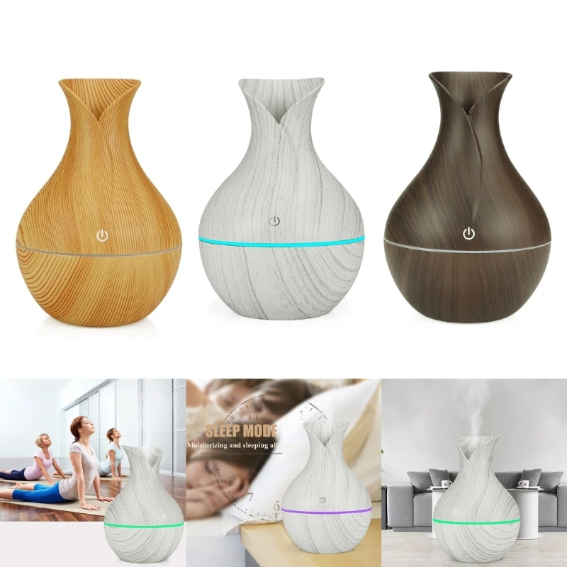 Mini Humidifier Diffuser Essential Oil Diffuser พร้อม LED Light Dropship