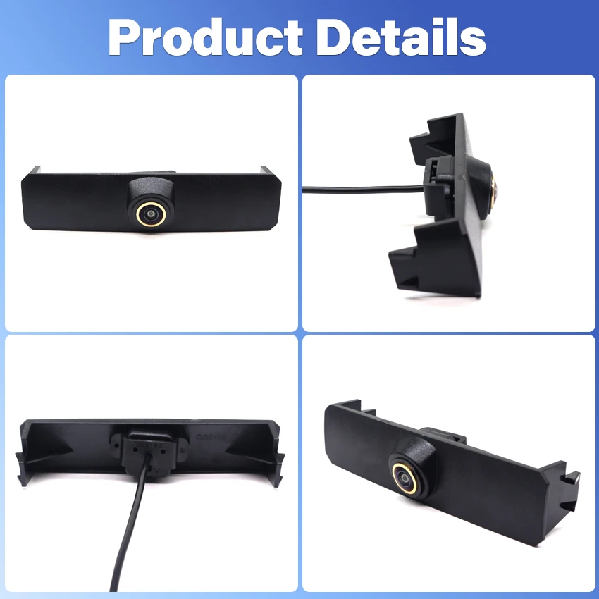 Car Front View Camera 1080P For Volkswagen Golf Sportsvan 2018 Waterproof Wide Degree Logo Embedded For VW Golden Fisheye Lens