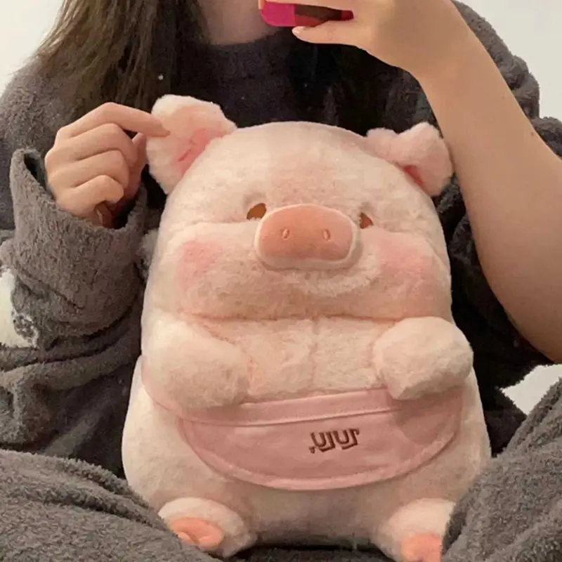 Anime Lulu Pig Plush Toy, Criativos Bichos de Pelúcia, Piggy Doll, Girl Birthday Toys, Namorada Casal, Presente Bonito, Kawaii, 30cm