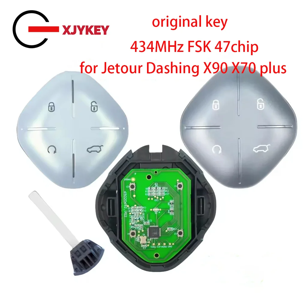 

XJY Original Remote Control Key 433Mhz with ID47 Chip for Jetour Dashing Smart Key