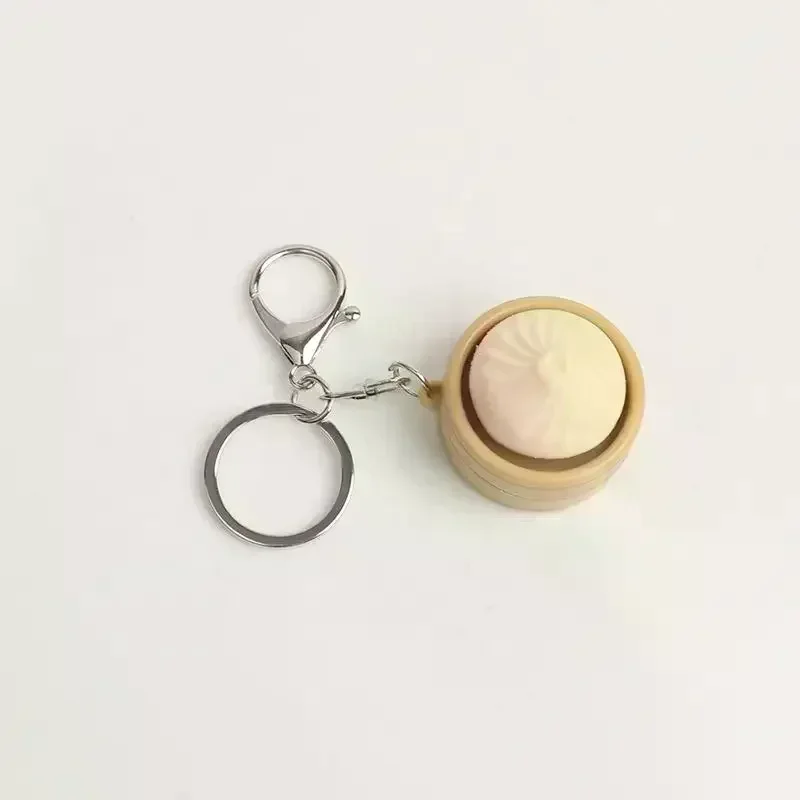 1/2Pcs New Stress Relief Pass The Time Toys Pendant Cartoon Steamed Stuffed Bun Pinch Toy Decompressing Sensory Props
