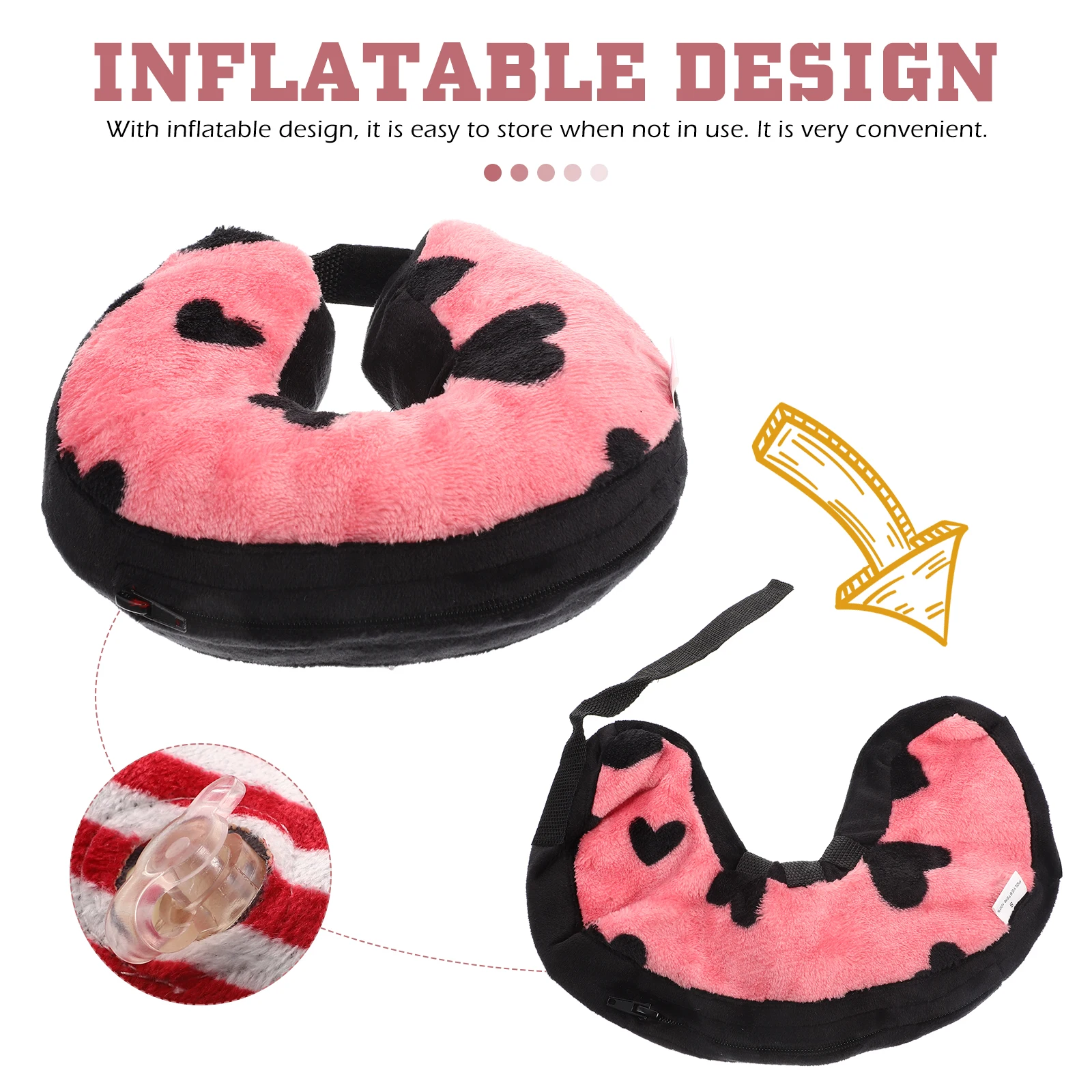 

Pet Protection Neck Cover after Surgery Cat Inflatable Portable Recovery Accessory Protective Pvc Supply