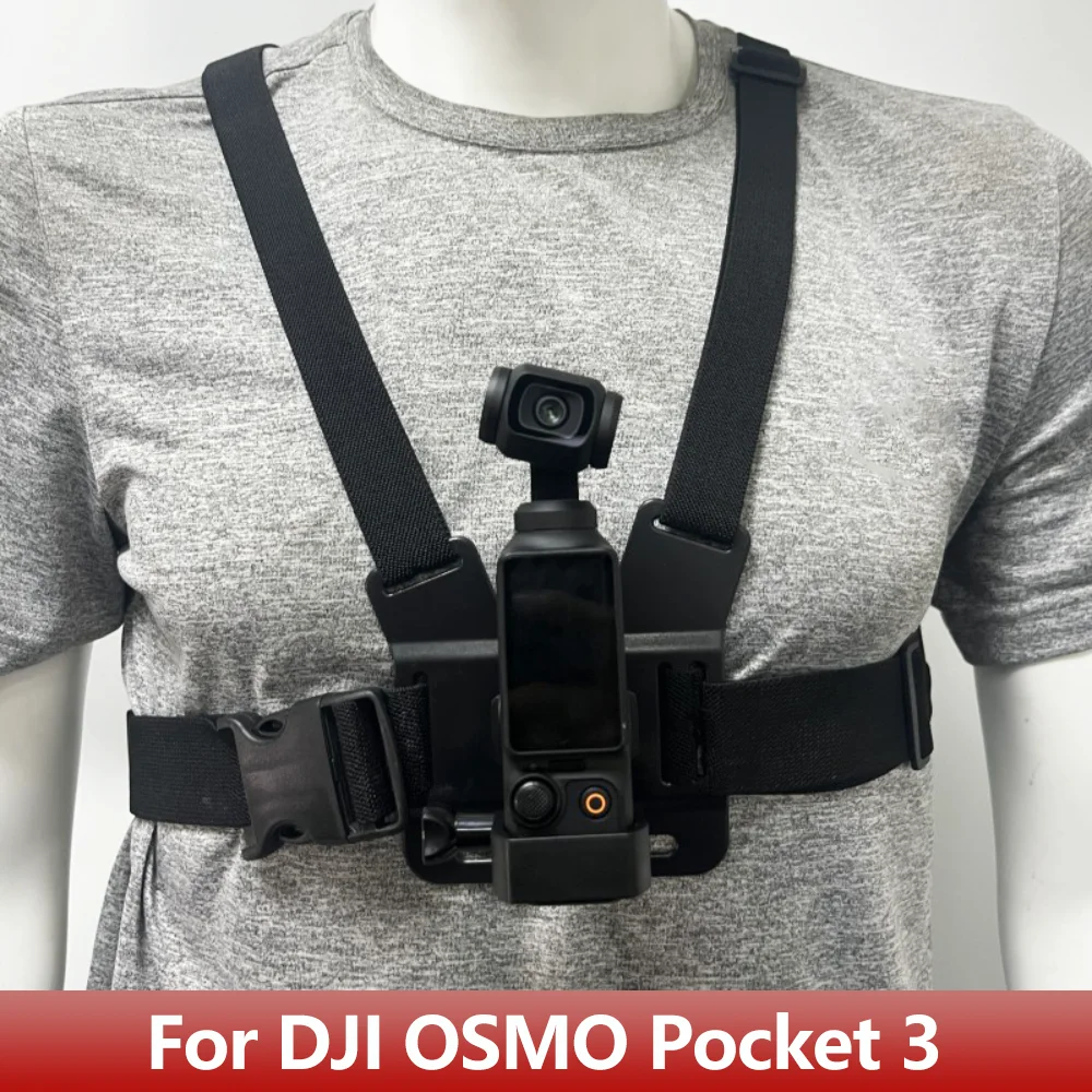 Chest Harness Mount Strap Expansion Adapter Fixed Frame Bracket For DJI OSMO Pocket 3 Action Camera Accessories