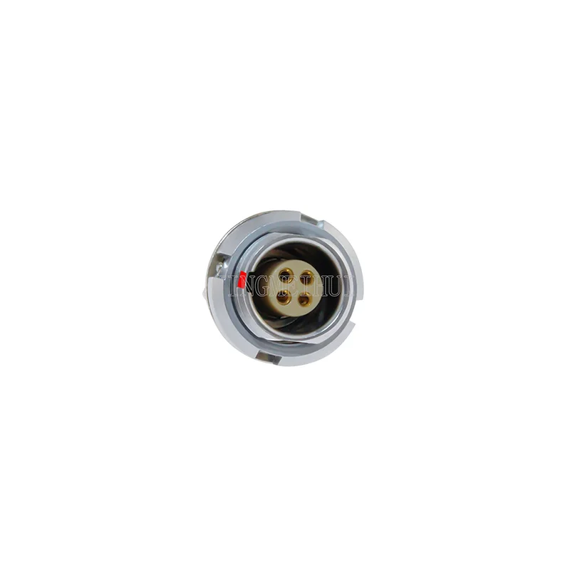 EEG 0B 2 3 4 5 6 7 9 Pin Stationary Metal Circular Push-pull Self-locking Female Socket Cable Weld Connector Data Transmission