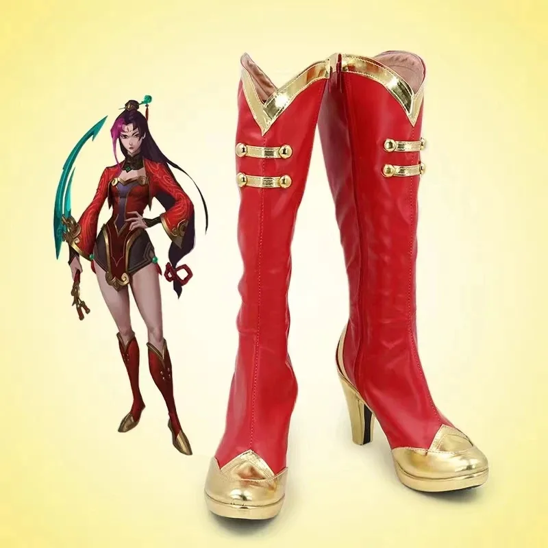 

Game Cosplay Shoes LOL Scorn of the Moon Diana Boots Halloween Accessories Made to Order