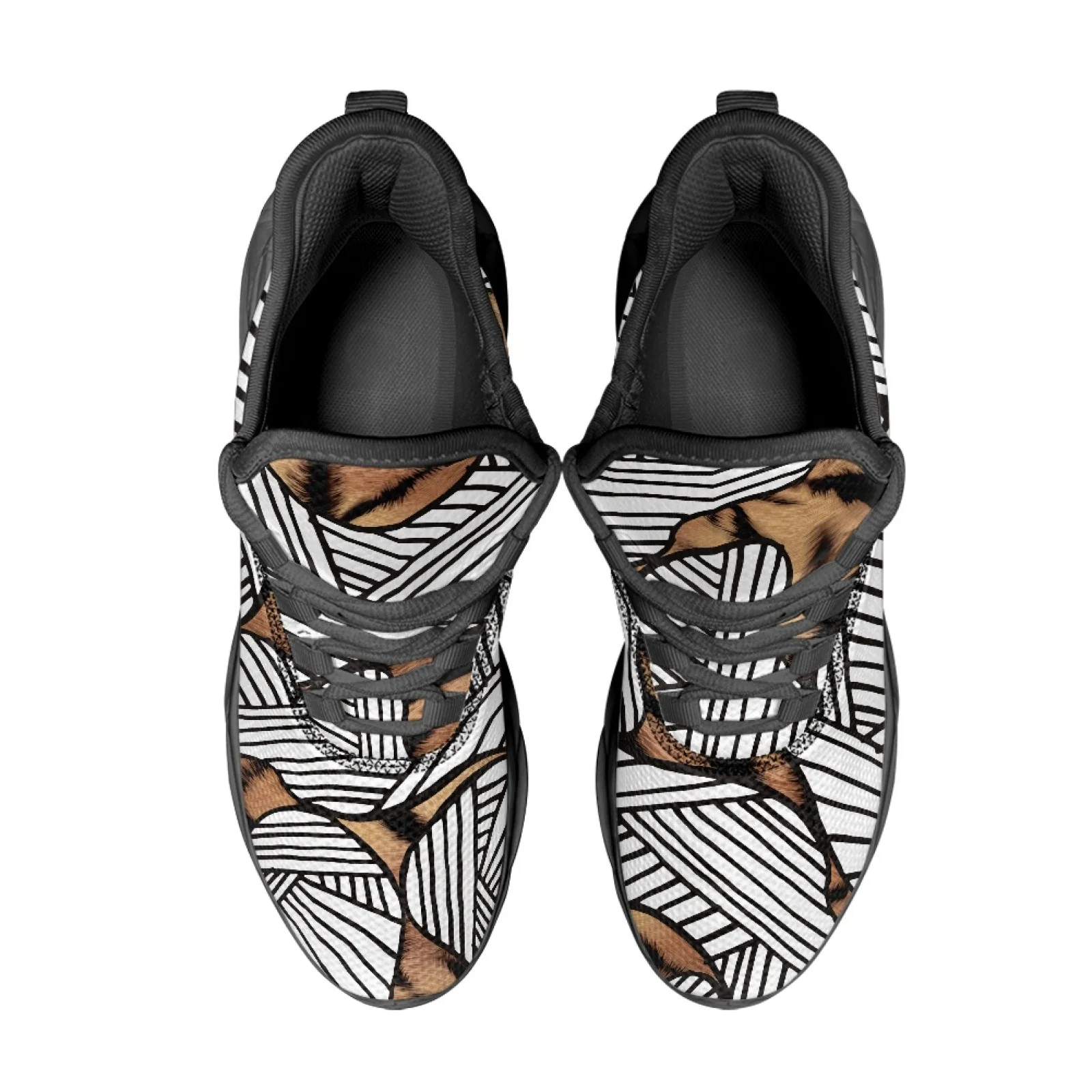 PENSTROLL Leopard Print Soft Sole Blade Sneakers Fashion Sneakers for Fitness Enthusiasts Lightweight Athletic Shoes