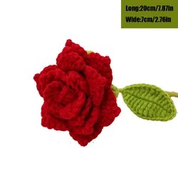 One set simulation rose - home flower arrangement finished finished pointy rose Creative hand-woven simulation flower bouquet ma