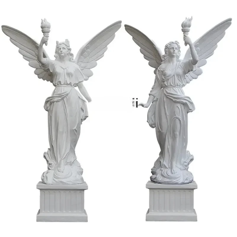 

C Sculpture Craft Decoration Floor Bright Angel Luminous Bar Lobby Night Show GRP (Glass Reinforced Plastic) Artwork decoration