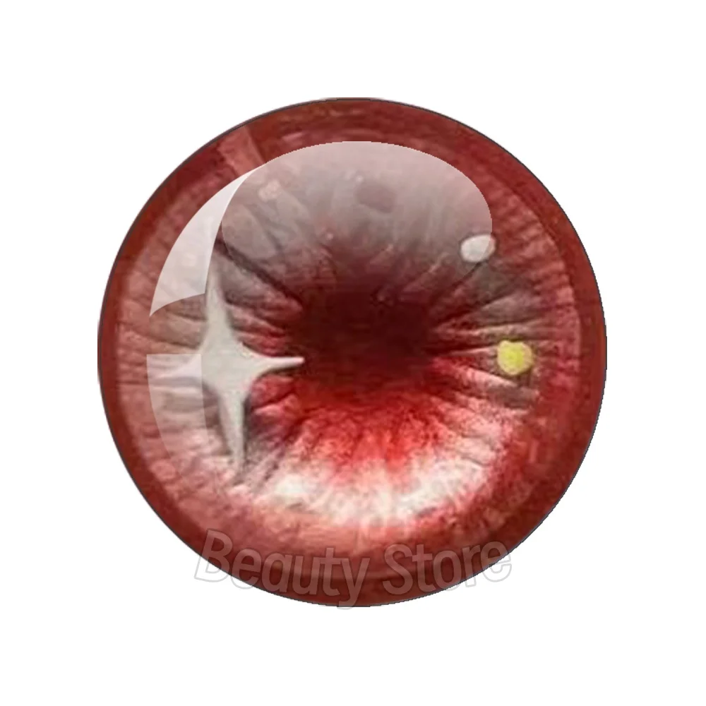 12pcs Oil Painting And Stars Glass Eye Chip Round Cabochon 10MM-40MM Handmade Toy Drop Glue Eye Pupil DIY Blyth BJD Doll Accesso view 4