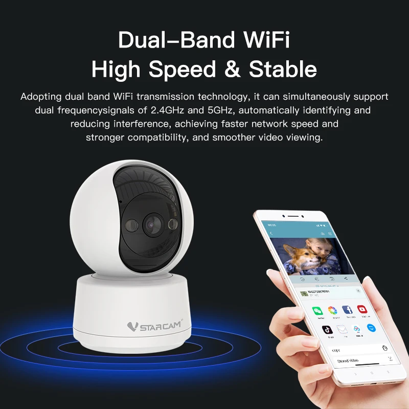 5MP 1944P O-Kam APP 2.4G C994L WIFI  PTZ IP Dome Camera Full Color AI Humanoid Detection Home Security CCTV Baby Monitor