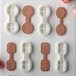 Geometric Trapezium Keyring Polymer Clay Cutter Leather Pattern Stitch Keychain Pendant Clay Earring Cutting Pottery Clay Tools