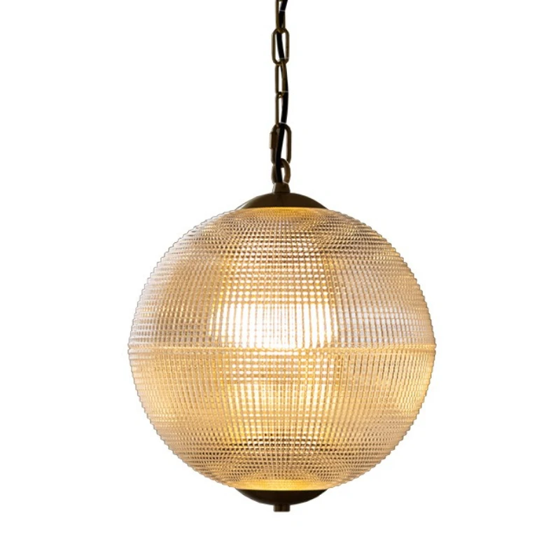 ضوء فاخر كريستال زجاج كرة مستديرة قلادة أضواء الحد الأدنى الإبداعية مطعم غرفة نوم الدرج الرجعية مقهى مصابيح معلقة #5