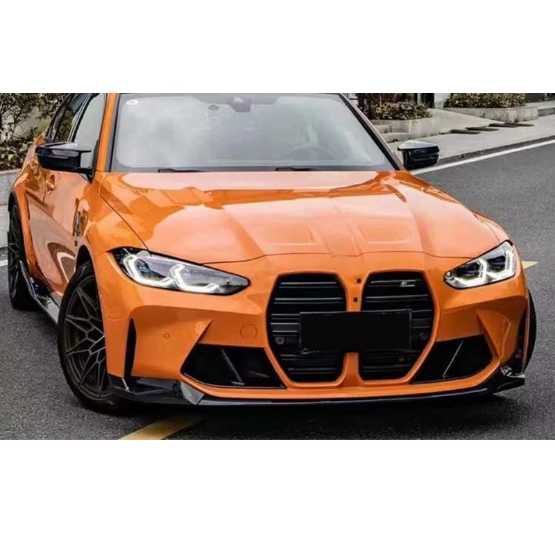 For BMW G80 M3 G82 M4 2021 2022 2023 2024 Car Front Bumper Lip Spoiler Splitter Diffuser Body Kit Tuning Protector Accessories