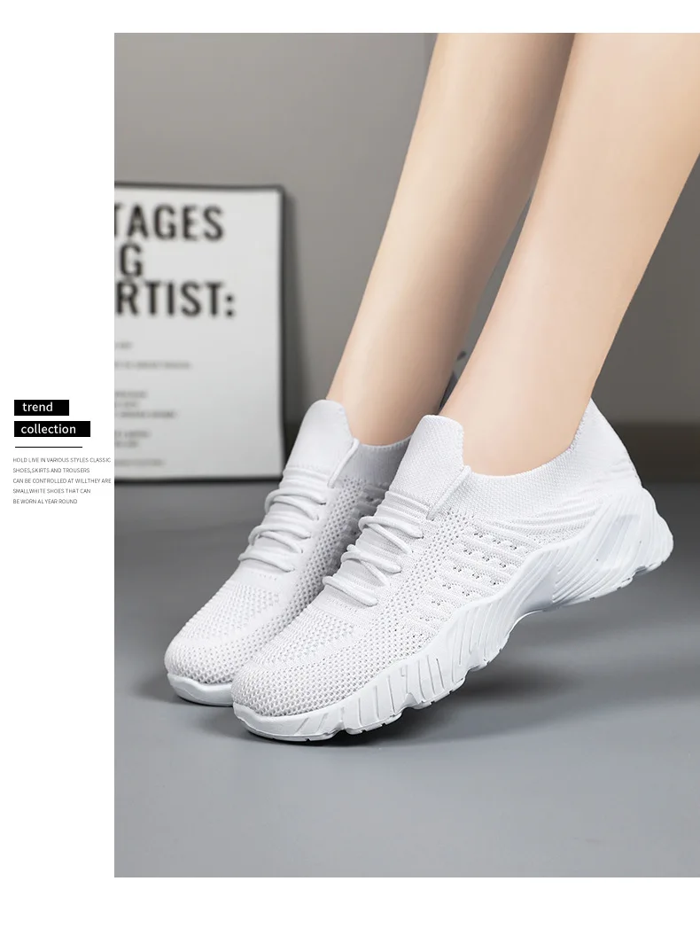 Atmungsaktive Damen-Sneaker aus Flying Weave, leichte, weiche Sohle, für ältere Menschen, Mutter, Wanderschuhe, Sommer-Mesh, rutschfeste, lässige Sportschuhe – Detail 26
