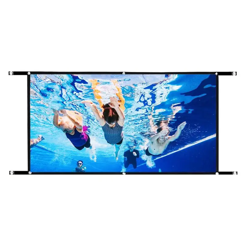 

Outdoor Projection Screen 16:9 Foldable Anti-Crease Portable Projector Movies Screen Outdoor Film Movie Night For Indoor Outdoor