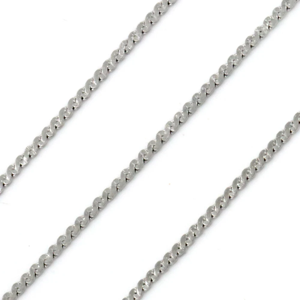 LUXUKISSKIDS Großhandel S-Ketten-Halskette zum Selbermachen, 1mm dünn, Edelstahl, wasserdicht, vergoldet, hochwertiger Basis-Schmuck – Detail 6