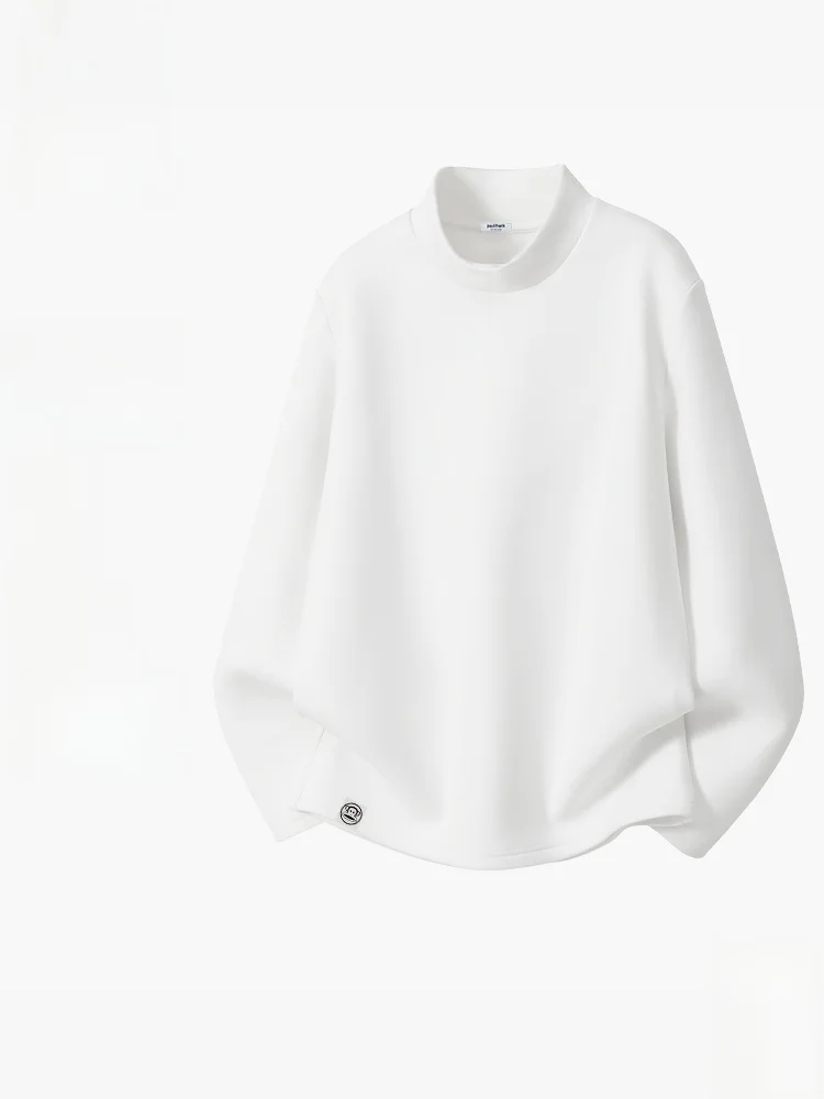 

Мужская теплая зимняя футболка с длинным рукавом из двустороннего бархата на флисовой подкладке, повседневная, приталенного кроя