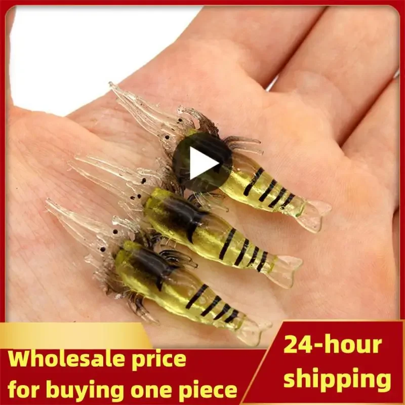 Bionic Bionic Bait Luminous Freshwater Sea Fishing Soft Baits Lifelike Fishing Tackle Grass Shrimp Fishing Tools Luya Bait