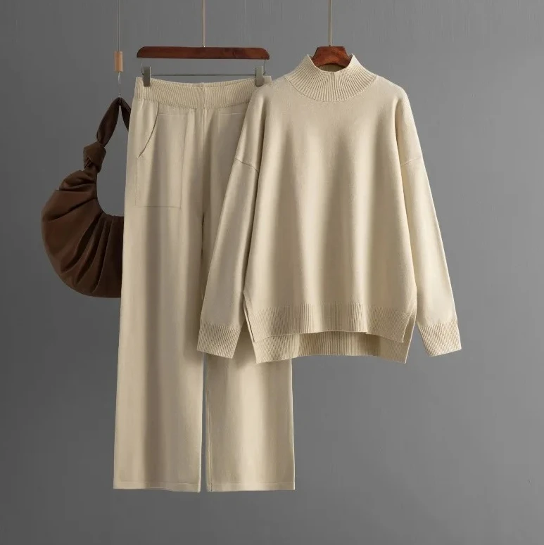 Solid Color Knitted… - image