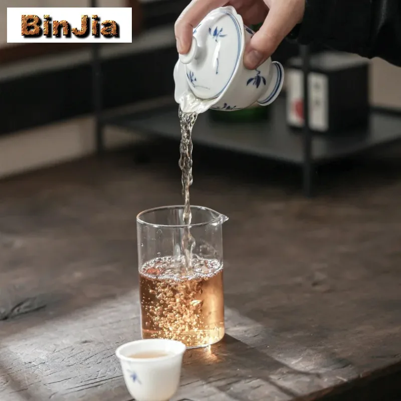 100 مللي رسمت باليد فراشة السحلية غايوان البتلة عالية القدم الشاي تورين صانع غطاء السلطانية الصينية الكونغ فو لوازم اكسسوارات