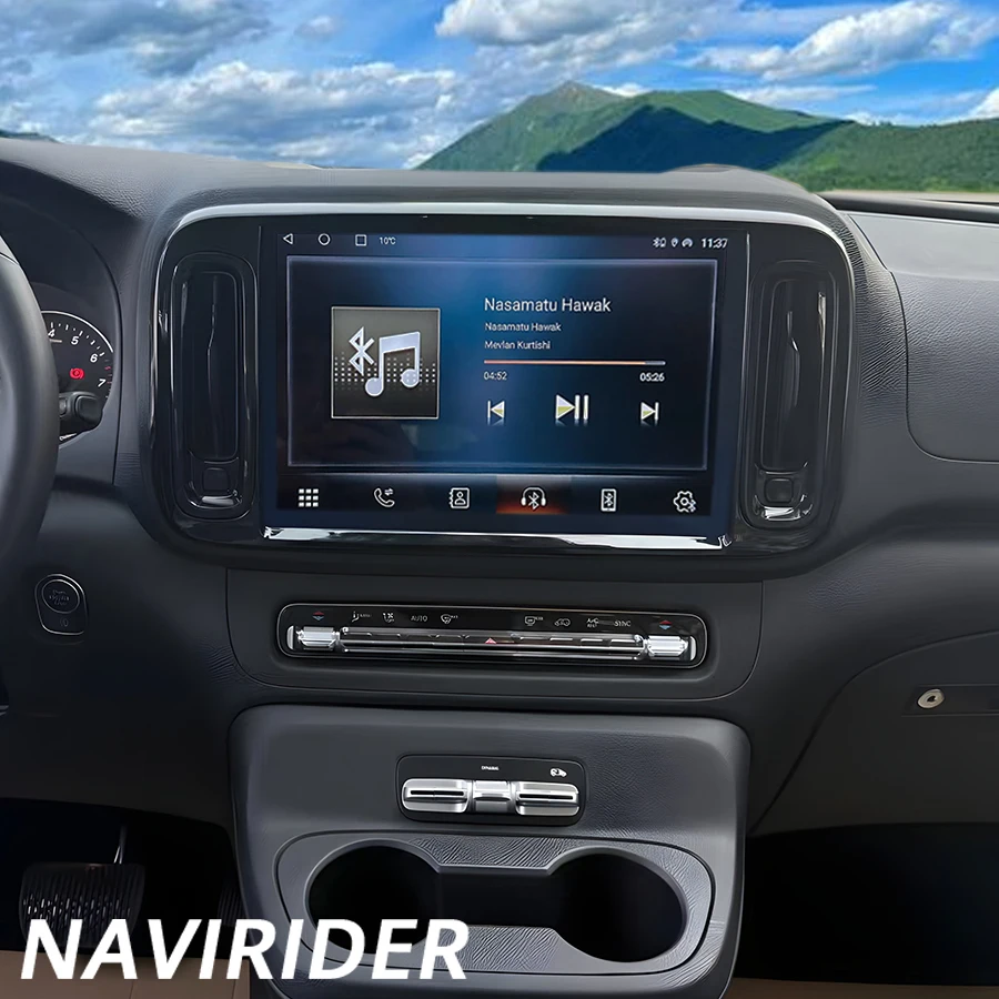 Blu-ray экран для Mercedes Benz Vito 116 W447 2024, автомобильный GPS-мультимедийный плеер, стерео Android, авторадио, Navi BT, головное устройство Carplay